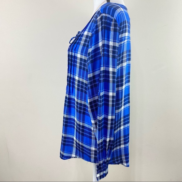 Suzanne Betro Long Convertible Sleeve Pull Over Blouse Size Small - Picture 3 of 9